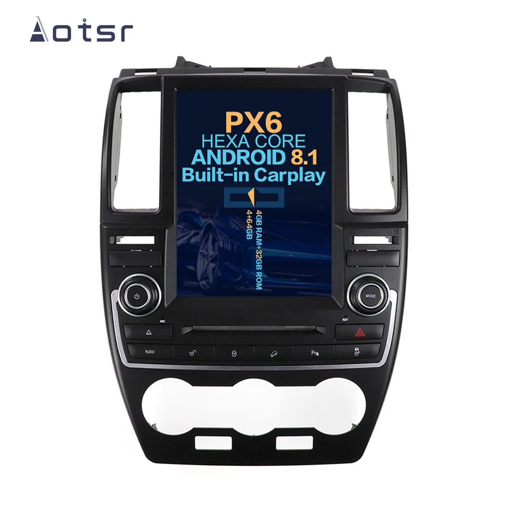 

Aotsr Tesla 10.4“ Vertical screen Android 8.1 Car DVD Multimedia player GPS Navigation For Land Rover Freelander 2 2007 - 2015