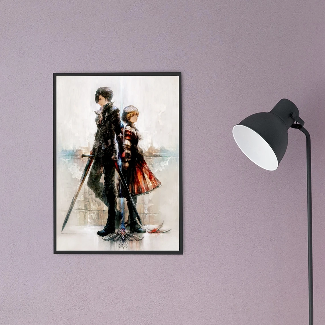 Final Fantasy 16 Video Game Poster PC,PS4,Exclusive Role-playing RPG Game Canvas Custom Poster Alternative Artwork Gift