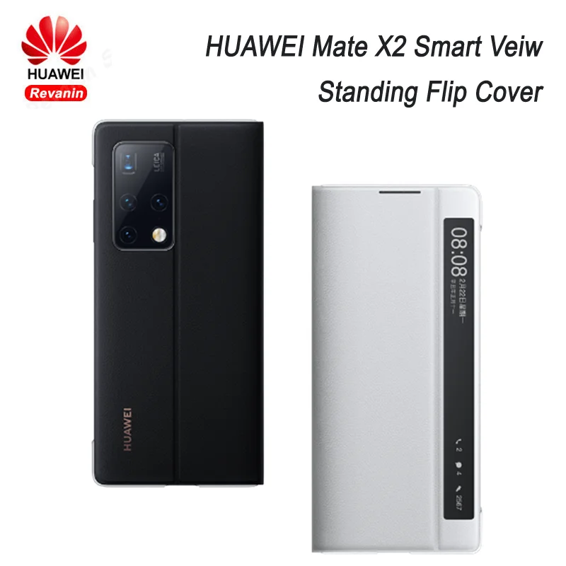 

Original HUAWEI Mate X2 Smart Veiw Standing Flip Cover Leather Back Cover Case Protective Shell for Mate X2