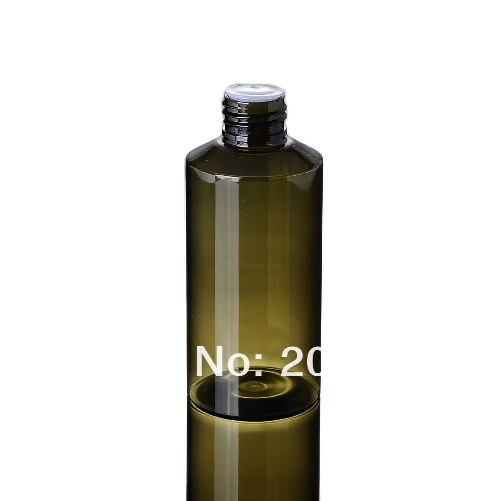 

150ML GREEN/TRANSPRENT /BROWN PET bottle or bottle plastic bottle with black aluminum lid used for cosmetic