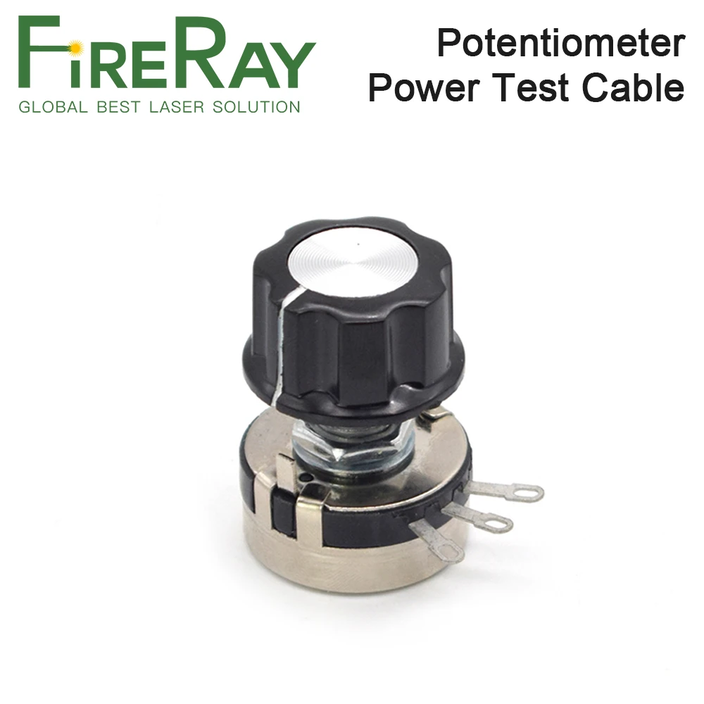 FireRay Adjustable Resistor Adjuster With Switch For Adjust the Power To Test Power Supply Potentiometer For CO2 Laser Machine