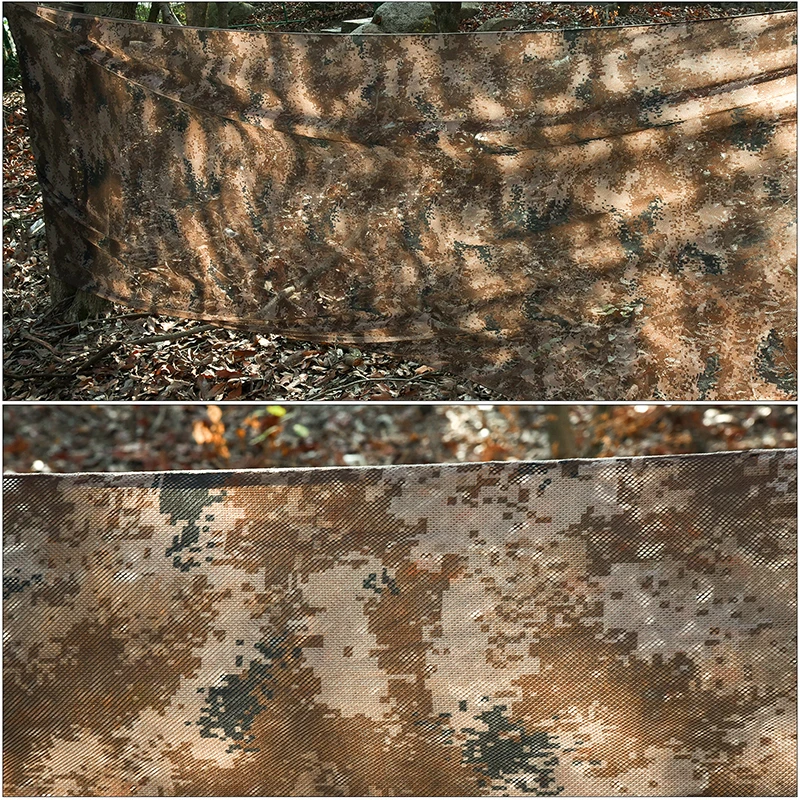 Camouflage Netto 300D 6 Kleur See Through Camo Netting Blinds Geweldig Voor Zonnescherm Camping Schieten Jacht Voor Voertuigen Zon Outdoor