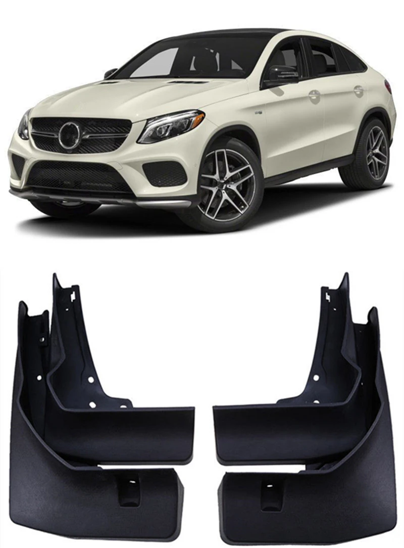 

Car Splash Guards Mud Flaps Fit FOR 2016 2017 2018 Benz GLE43 63 GLE450 AMG Coupe Sport fender 4PCS/Set