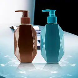 300/500ml Soap Dispenser Refillable Widely Applied PET Irregular Shampoo Pump Bottle for Home