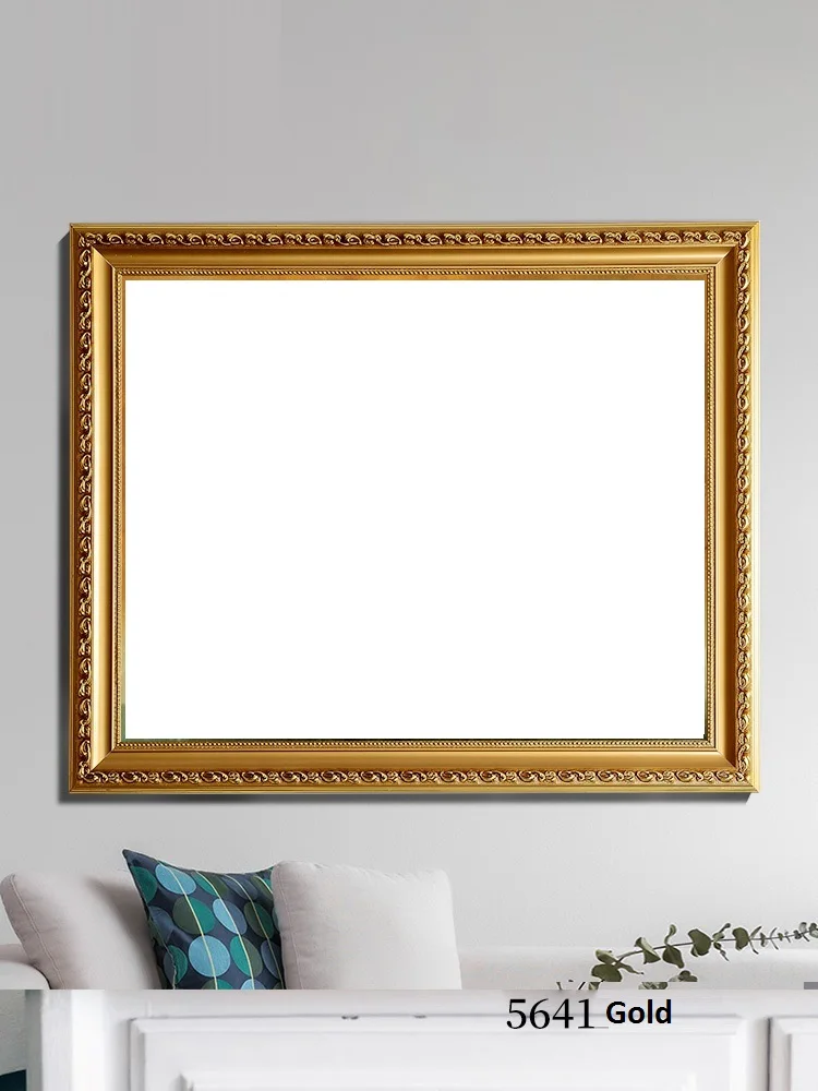 Mounted Retro European Solid Wood Oil Painting Photo Frame, Outside Frame