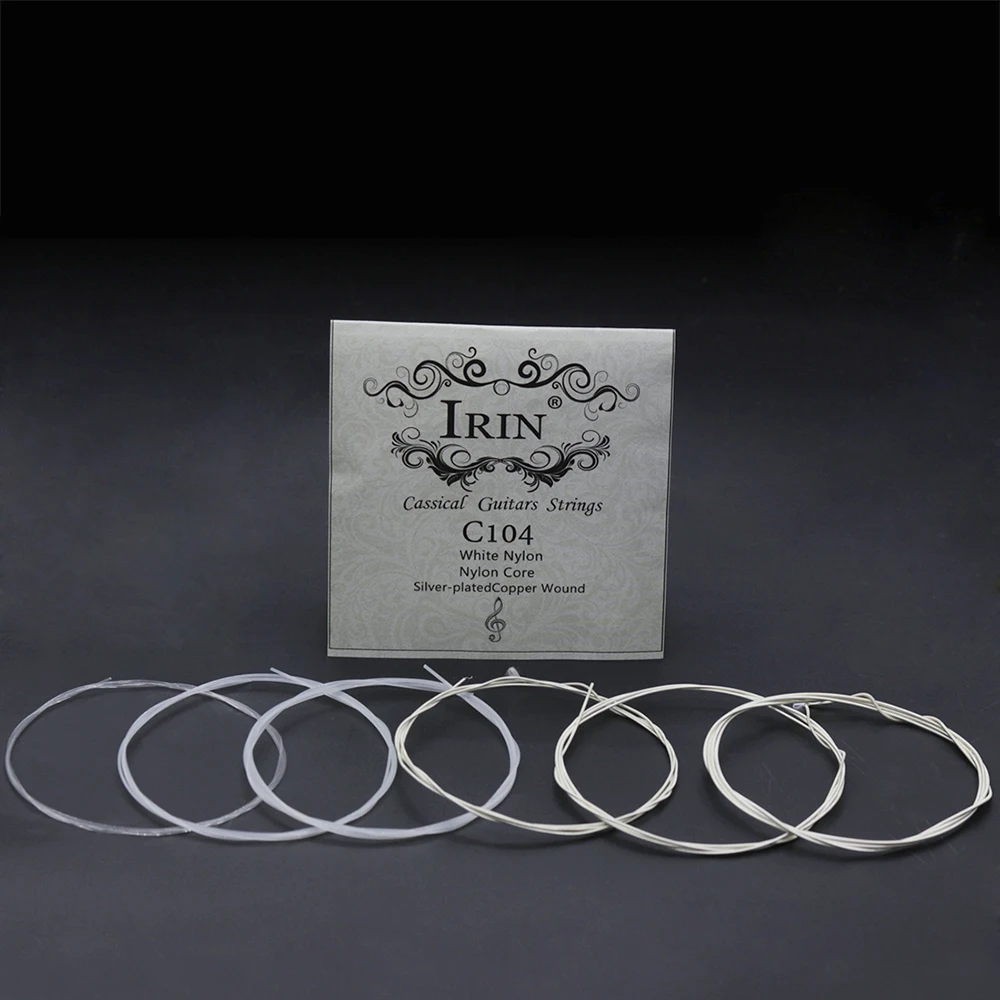 IRIN 6 Pcs/Set Guitar Strings Professional Musical Instrument Accessories for Acoustic Classical Guitar Nylon Replacement Parts