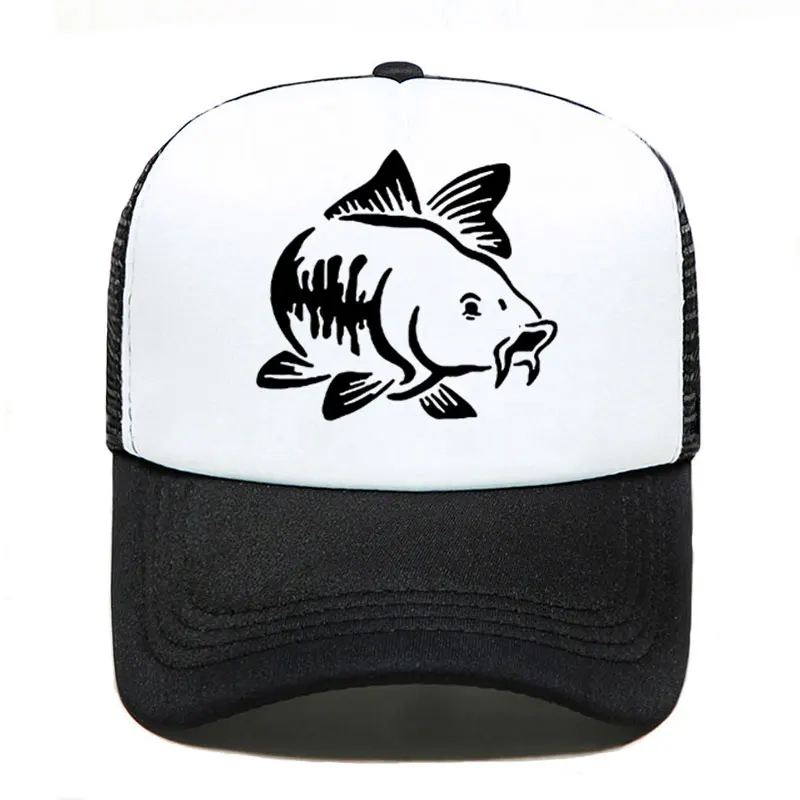 Carp Fish Funny printing Mesh Hats For Men Women Fishings Ruined My Life Casual Hats Hip Hop Baseball Caps Adjustable visor cap