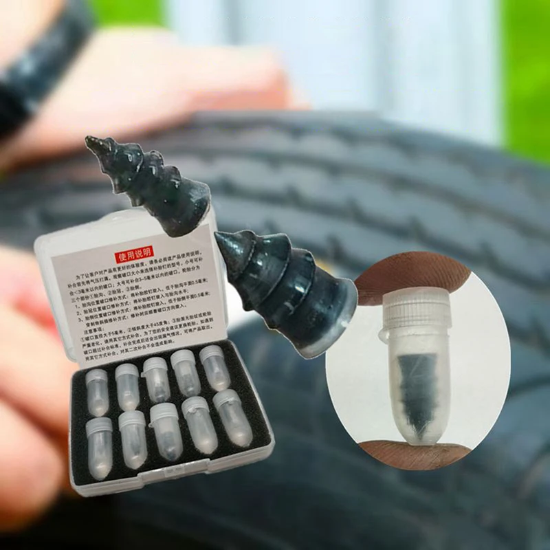 

Vacuum Tyre Repair Nails Tubeless Tyre Repair Rubber Nails Kit Fast Tool Self