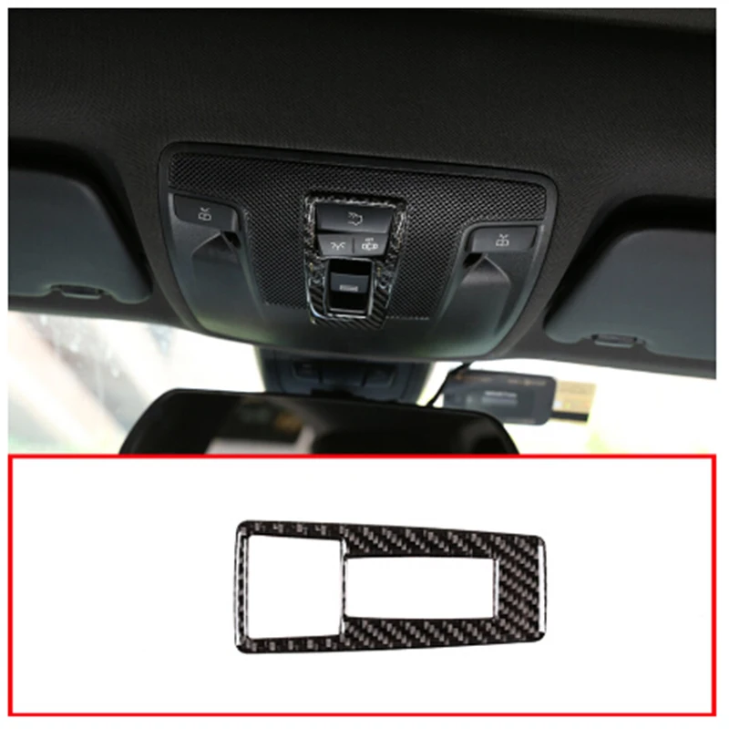 

For Mercedes Benz CLA GLA A Class C117 X156 W176 A180 2013-2018 Real Carbon Fiber Car Front Reading Lamp Frame Stickers