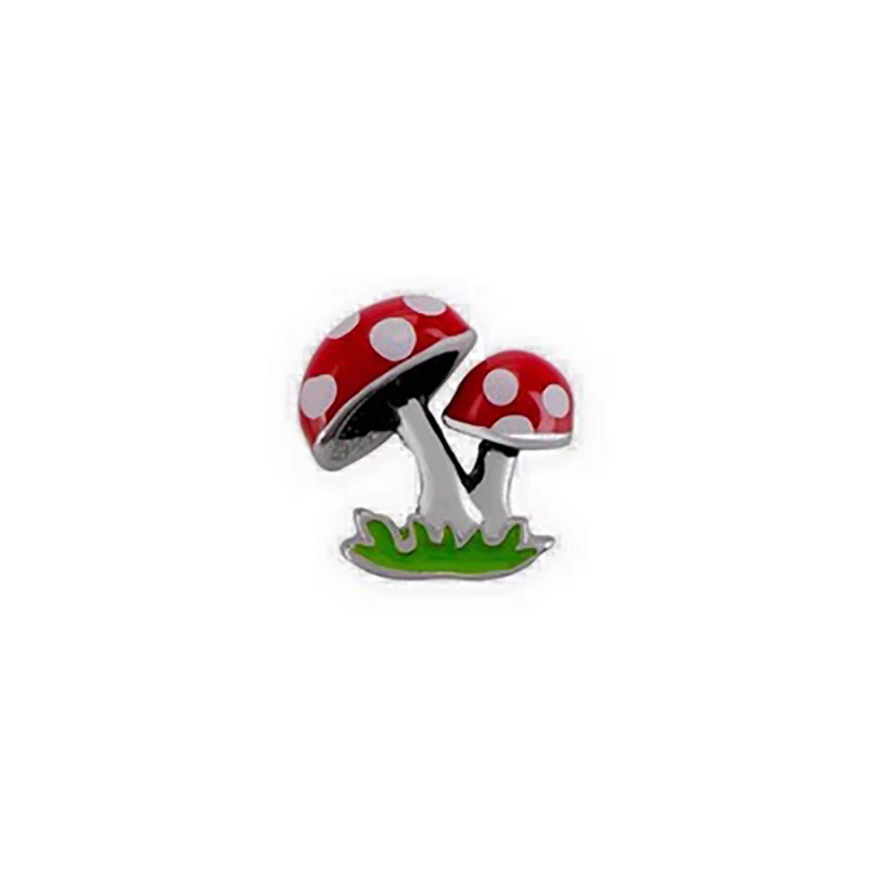 

10pcs mushroom Custom Floating Charms For glass living locket necklace Watches