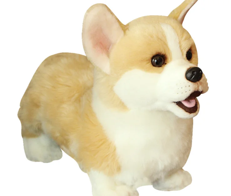 schattige pluche Welsh-Corgi hondenspeelgoed van hoge kwaliteit echte hond ongeveer 32 cm 3033