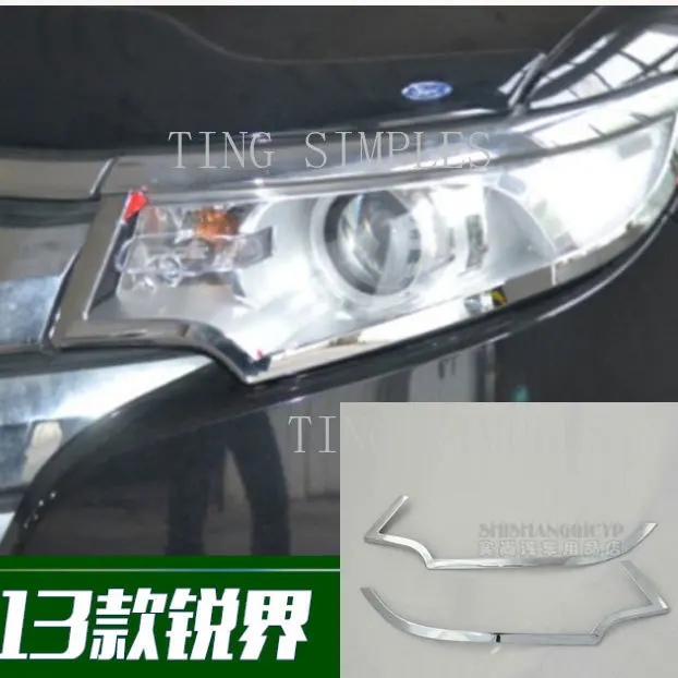 For Ford EDGE 2010 2011 2012 2013 2014Front and rear headlight covers tail lamps front and rear headlight frames ABS accessories