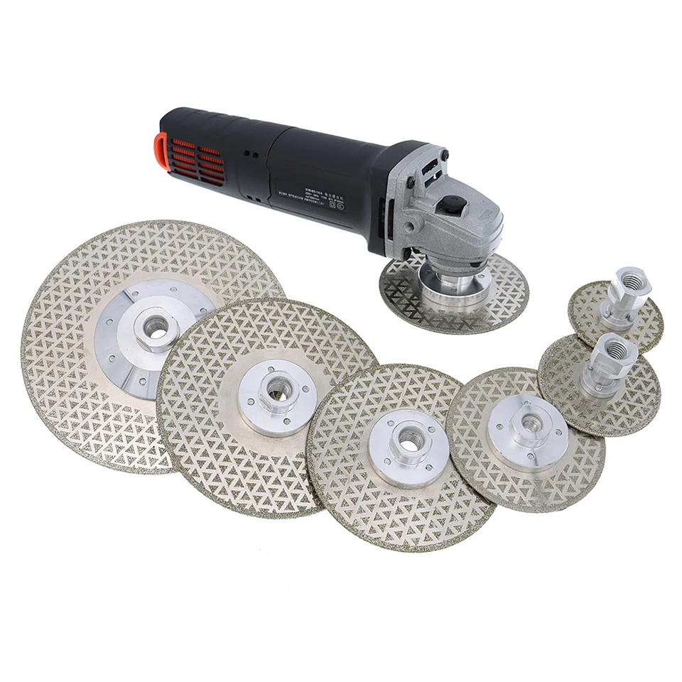 RIJILEI Electroplated Diamond Saw Blade Galvanized Diamond Cutting And Grinding Disc Both Sides For Marble Granite Ceramic Tile