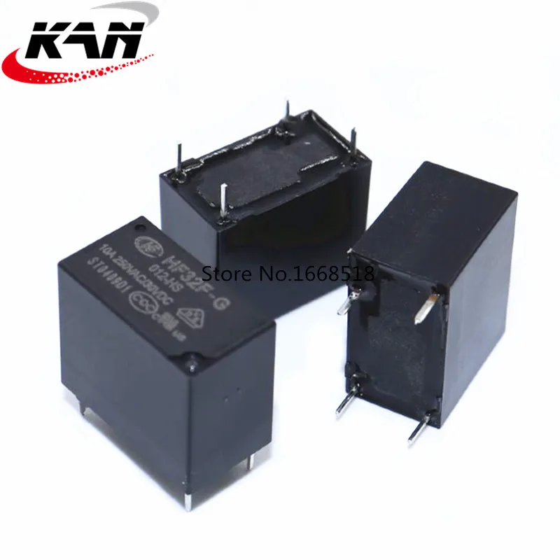 10PCS/lot 5V 12V 24V Power Relays HF32F-G JZC-32F-005-HS JZC-32F-012-HS JZC-32F-024-HS 10A 250VAC 4PIN