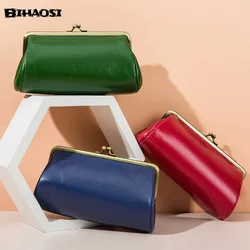 Leather Clip Bag Lady's Bag Dinner Wallet Vintage Design Leather Bag Women's Leather Bag Luxury Bag Woman Handbag Purse