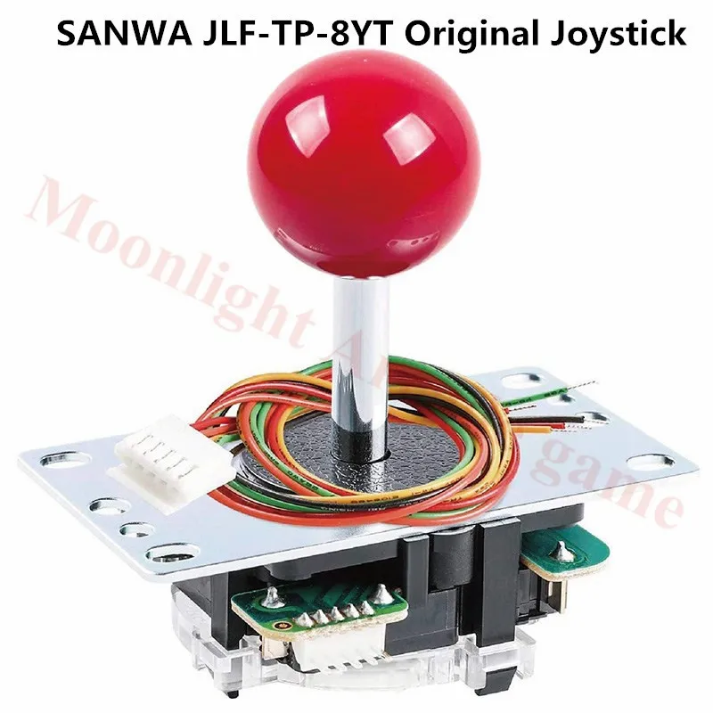 

Оригинальный японский джойстик Sanwa JLF TP 8YT файтинг качалка с Topball и 5-контактным проводом для Jamma аркадных игр DIY часть