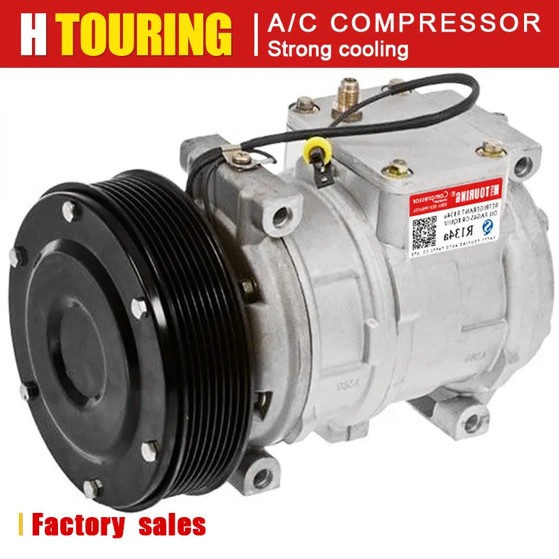 10pa17c AC compressor for John Deere 8GR 12v RE46609 RE54254 RE69716 447100-2381 447100-2387 447100-2388 447200-3084 471-0441