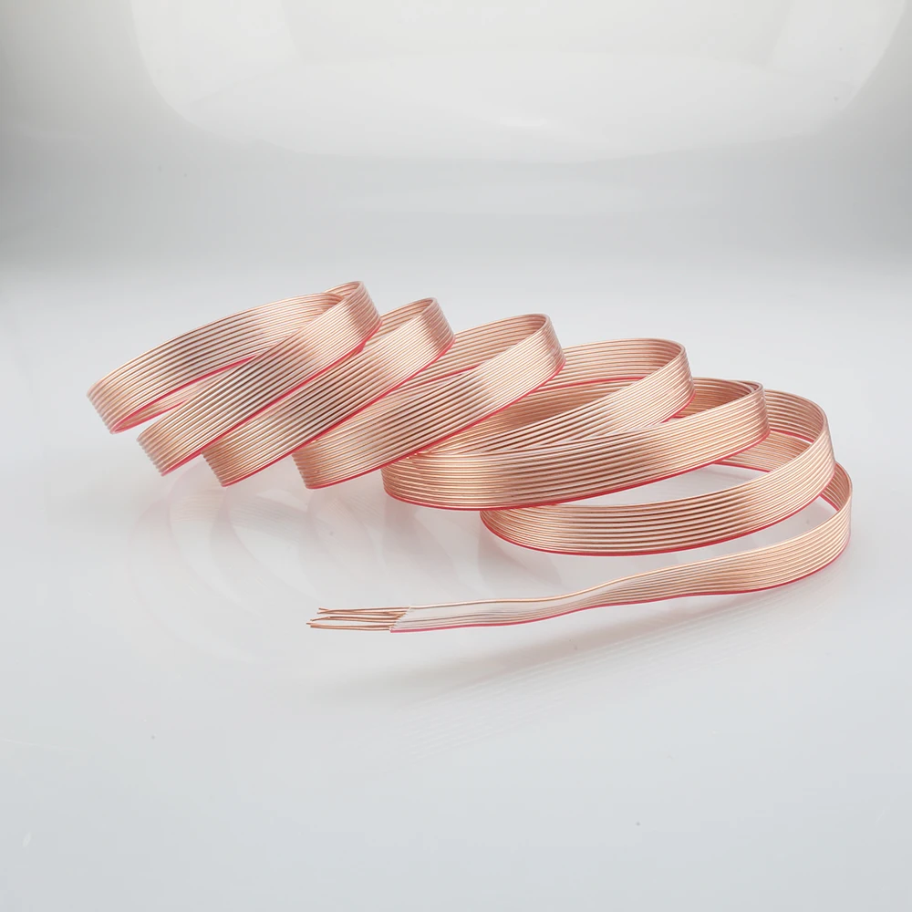 Audiocrast FC03ag الفضة مطلي شقة كابل مكبر الصوت nordost نمط شقة الراقية كابل مكبر الصوت خط إشارة كابل السائبة