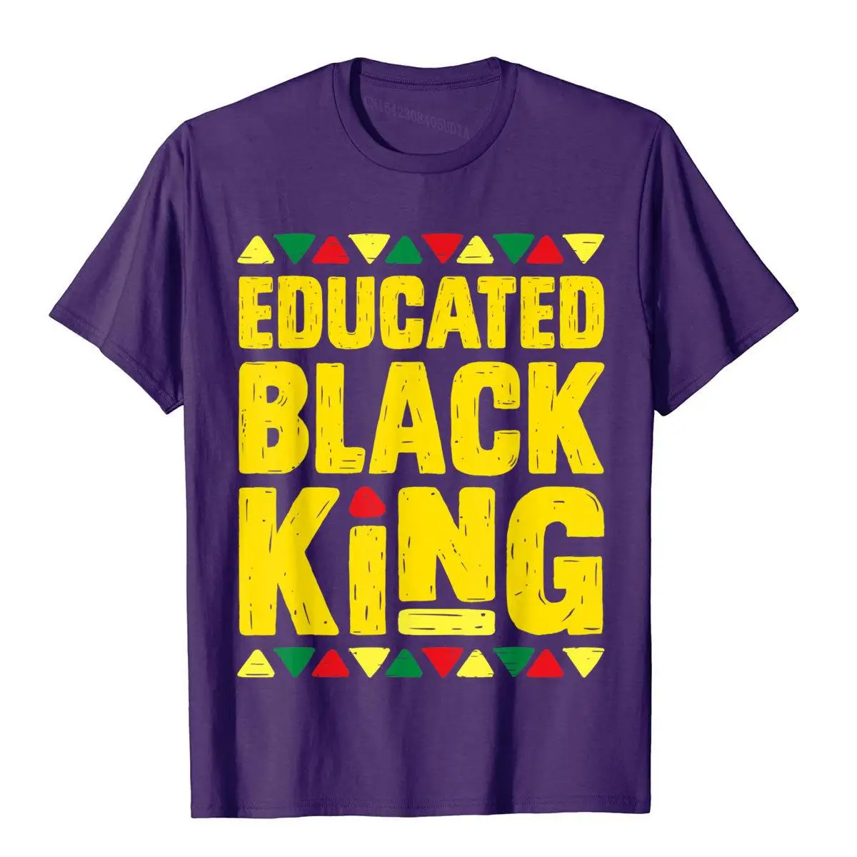 Educated Black King T Shirt History Month African Dashiki Brand New Outdoor Tops Tees Cotton Top T-Shirts For Men Cosie