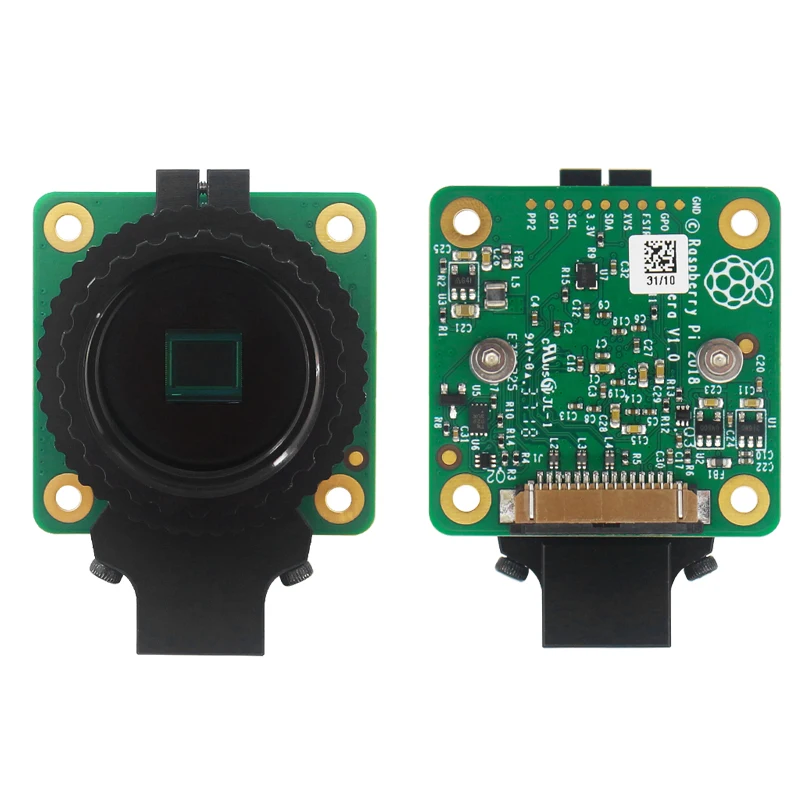 12.3 MP Raspberry Pi High Quality Camera with Sony IMX477 Sensor Optional 6mm CS 16mm C-mount 8-50mm Lens for Pi 4B 3B Zero 2 W