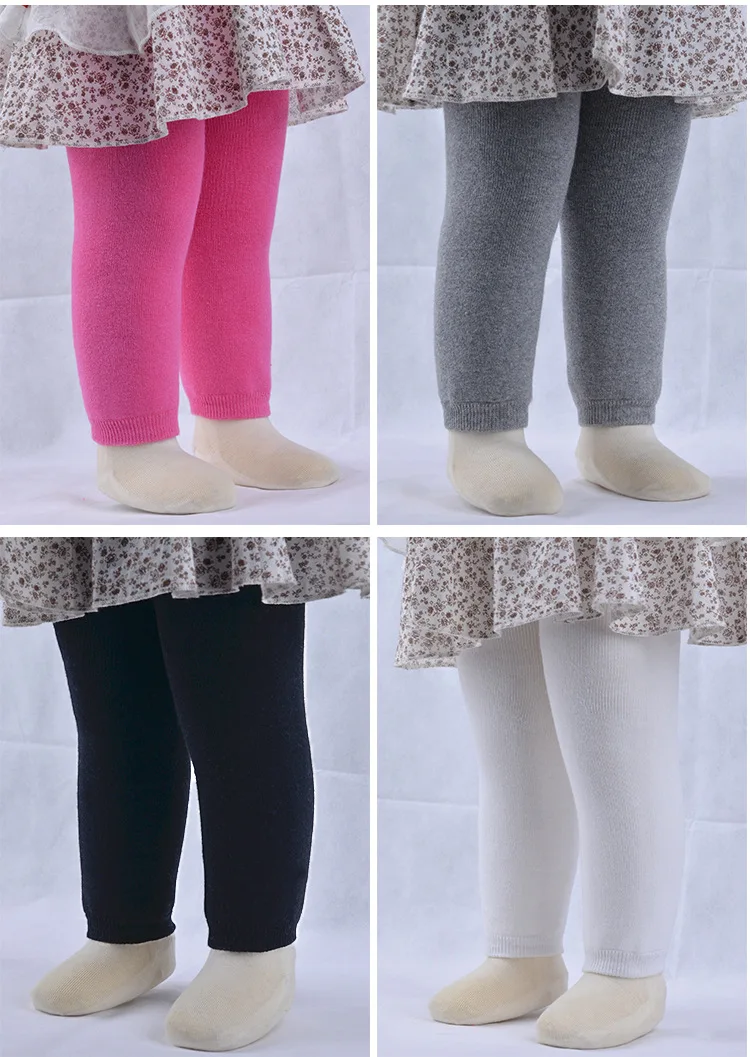 Children leggings plus velvet thickening kids boys girls leggings autumn winter baby trousers soft cotton baby pants