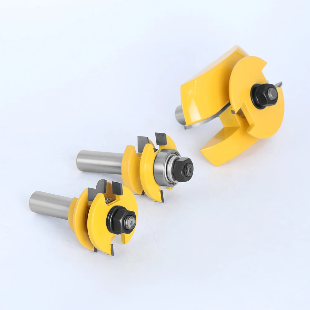Imagem -06 - Lavie-round Over Rail e Stile Cove Painel Raiser Bit Conjunto Roteador Fresa para Madeira Fresa 12 mm Shank Mc03125 Pcs