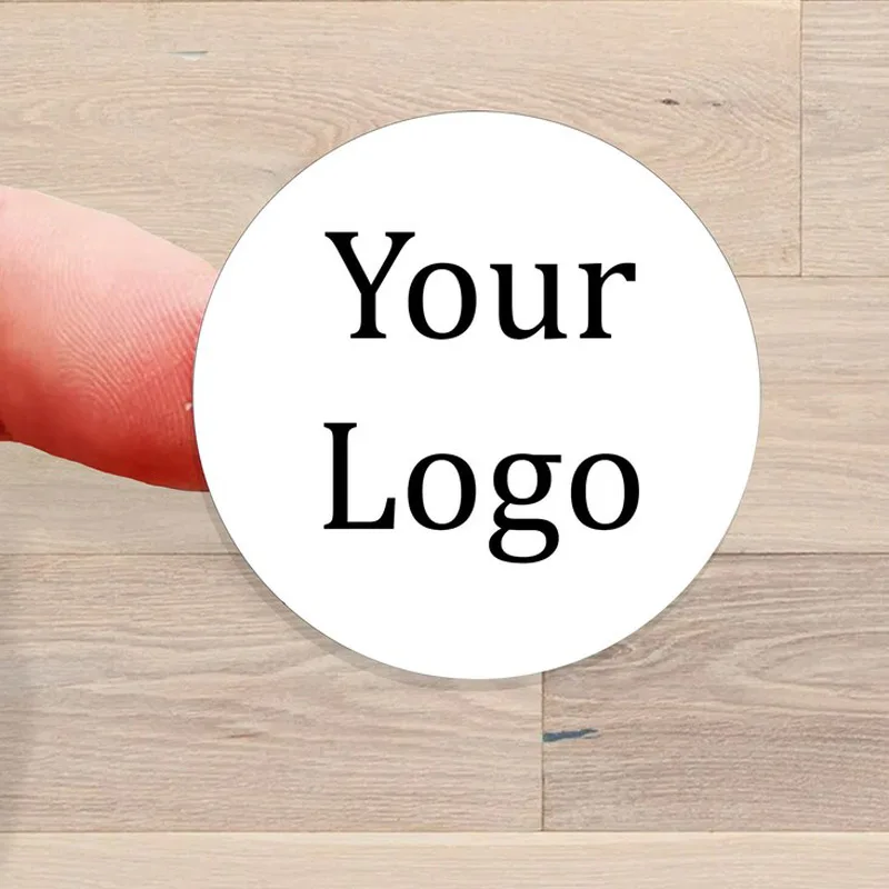 100PCS 3cm 4cm 5cm 6cm 7cm Your logo stickers, custom printed, ideal for small businesses, comes with 100 stickers