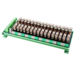 32-Channel Single Open DC24V Relays Hongfa Relay Module Transparent 16A Electromagnetic Relay for Packaging Machine Control
