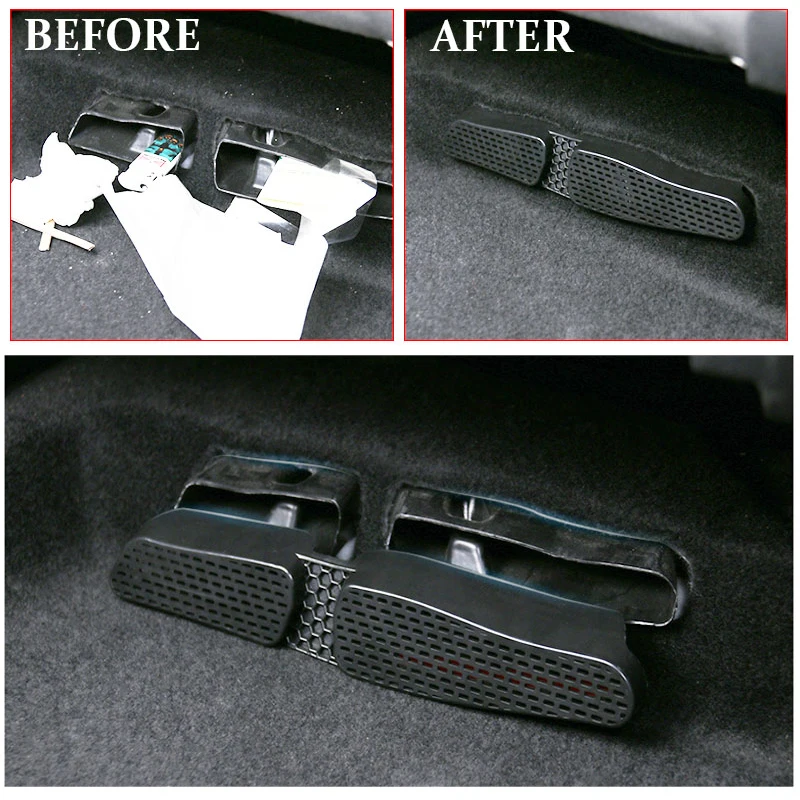 2 pz per Volkswagen VW Golf 7 Mk7 Passat B8 sedile posteriore prese d\'aria copertura piano condizionatore ca sfiato protezione griglia accessori auto