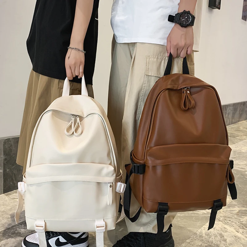 Grand sac à dos en cuir pour femmes, sac à dos de voyage, sacs d\'école à bandoulière pour adolescentes, sac à dos Mochila