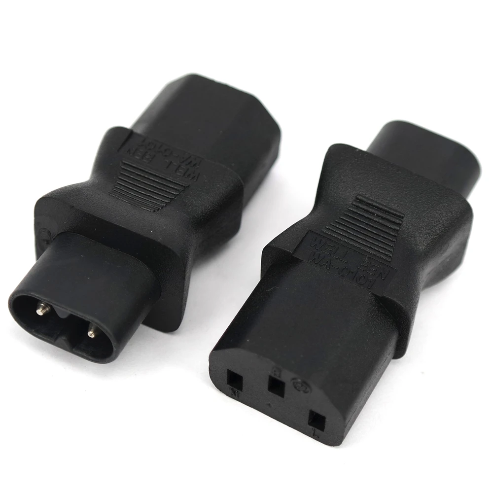 IEC 320 C13 to IEC C8,IEC 2 Pin female to 3 Pin male micky power adapter C13 to c6 TO C13 3 Pin The power adapter plug 10A 250V