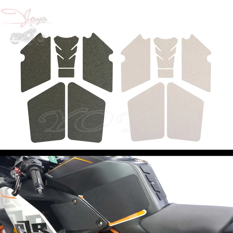 

Motorcycle Transparent Tank Traction Pad Side Gas Knee Grip Protector Anti slip sticker For RC390 2014 to 2020