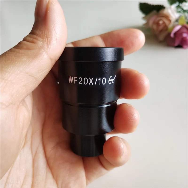 WF20X 10 мм, высокий окуляр и широкоугольный стереомикроскоп, оптический окуляр с монтажным размером 30 мм 30,5 мм