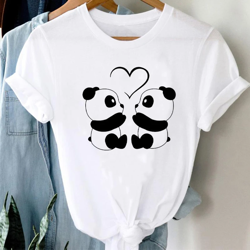 T-shirts Women 90s Cartoon Sloth Funny Cute Animal Valentine Fashion Clothes Stylish Tshirt Top Lady Print Girl Tee T-Shirt