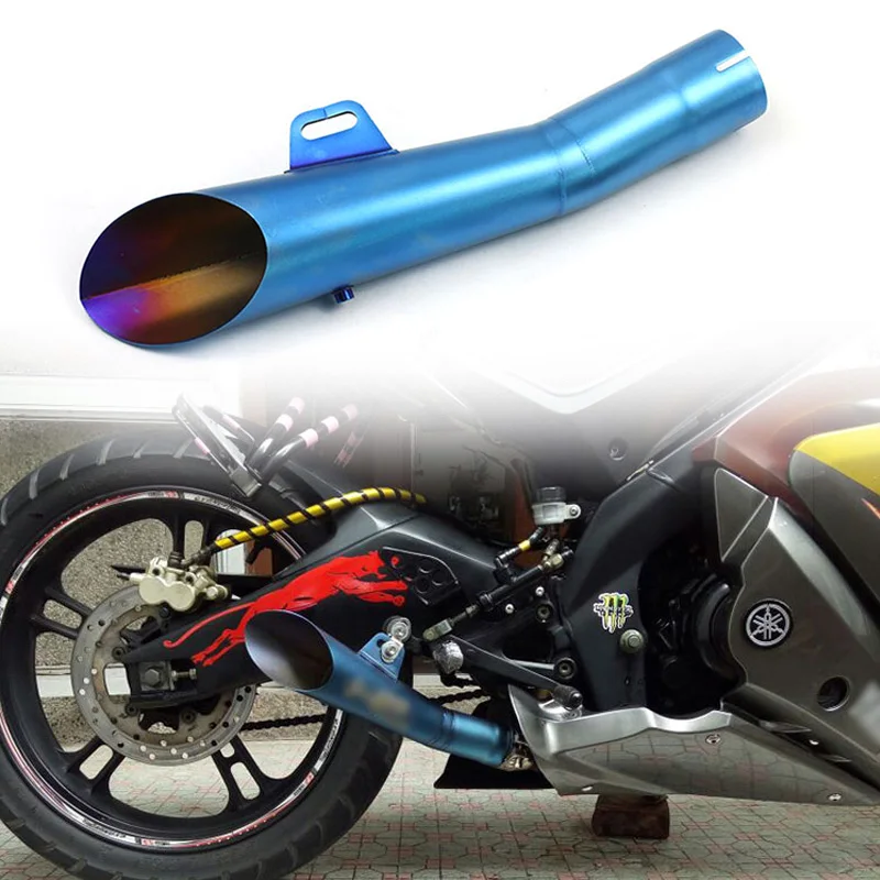 Stainless Steel Universal Motorcycle Exhaust Muffler Escape moto Exhaust With Moveable DB Killer For YAMAHA YZF R6 2004 -2016