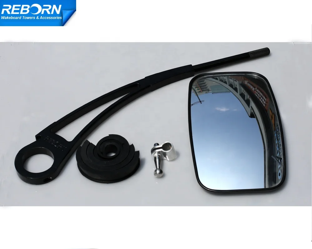 

Reborn Wakeboard Tower Mirror Bracket Arm with Mirror glossy black