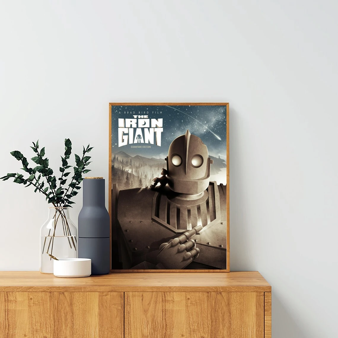 The Iron Giant Movie Poster Canvas Print Art Modern Living Room Home Decoration (No Frame)