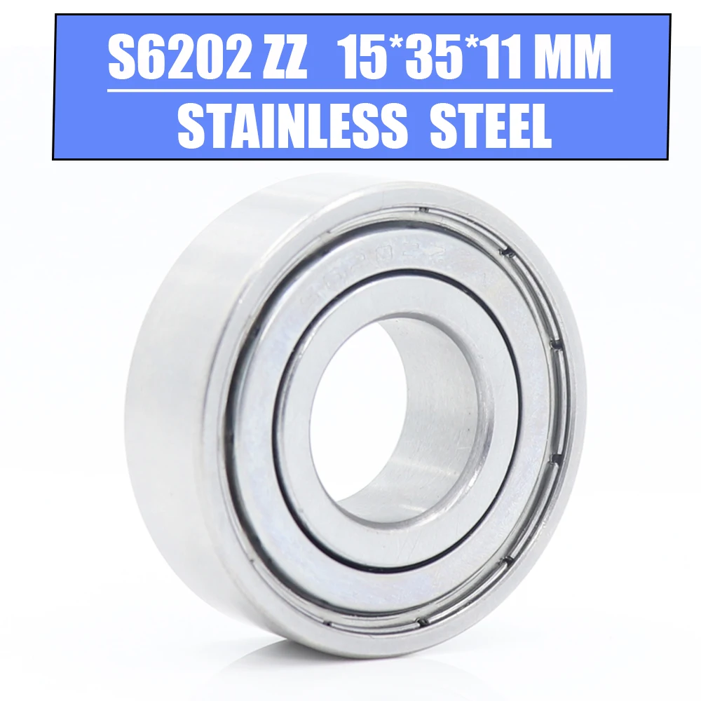 S6202ZZ Bearing 15*35*11 mm 10PCS High Quality S6202 Z ZZ S 6202 440C Stainless Steel S6202Z Ball Bearings For Motorcycles