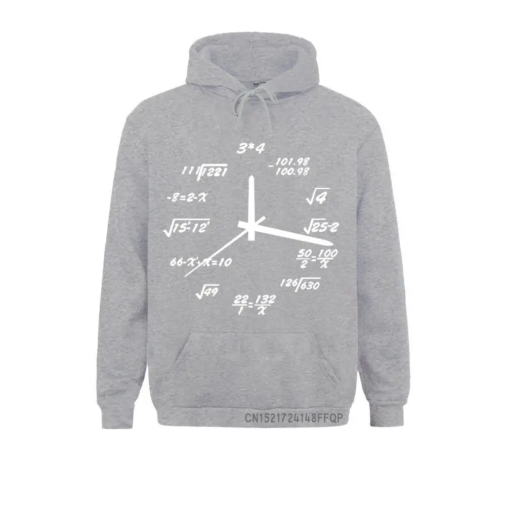 Math Clock Sweatshirt Man Cozy Top Quality Awesome Design Coats Printing Men Hoodie Pocket Comfortable Fabric Math Pullovers