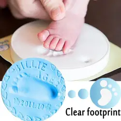 Pack Van Zachte Klei Baby Handafdruk Footprint Opdruk Kit Ouder-kind Hand Stempelkussen Vingerafdruk Baby Groei Geschenken Lucht drogen Klei