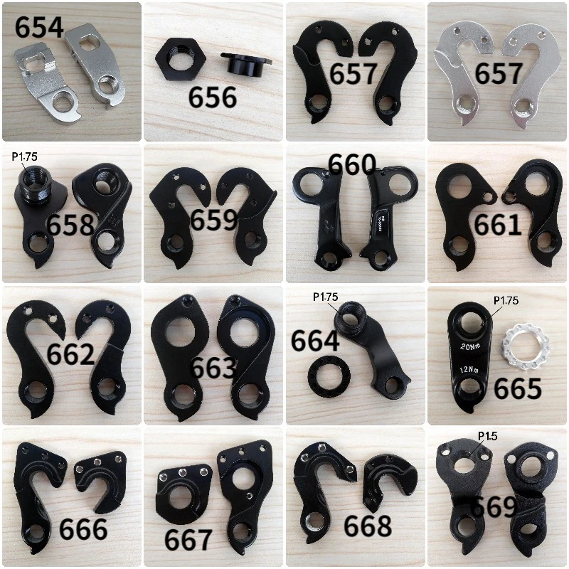 1PC Bicycle Parts Carbon Frame Mech Dropout For LOOK KTM GIANT Trek GT SCOTT Rear Derailleur Gear Hanger Number 649-664