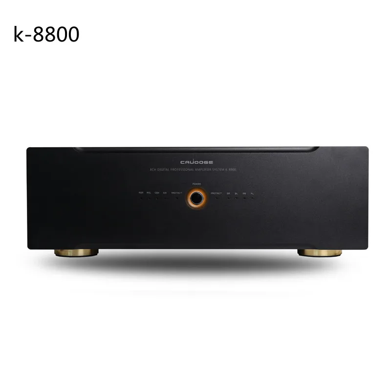 New product 7.1/5.1 channel Canon input high-fidelity professional stage high-power cinema pure power amplifier K8800 300W+300W