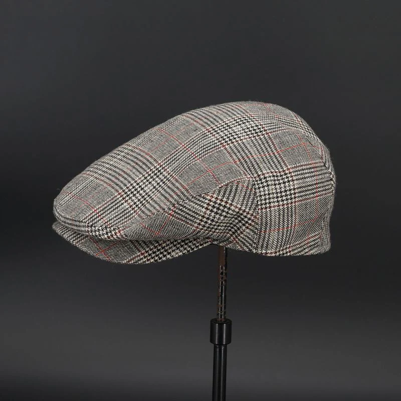 Mens Flat Cap For Men/Women Wool Blend Soft Grid Newsboy Caps Driving Hat Spring Autumn Beret Cap Irish Hunting Cap NZ142