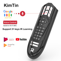 2024 XR Gyro Wireless Fly Air Mouse With Voice Control 2.4G Microphone 31 keys IR learning Remote Control For Game Andrid Tv Box
