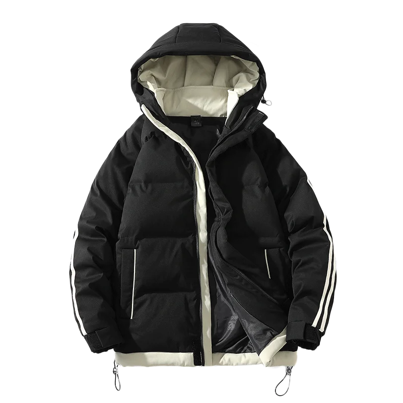 Winter Merk Parka Solid Paar Katoen Jassen Toevallige Stand Kraag Warme Beneden Puffer Jassen Mannen/Dames Top Drop Schip size 4XL