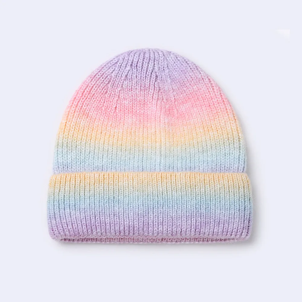 New Winter Print Wool Knit Fisherman Beanie Women Fashion Casual Hat Warm Female Soft Thicken Hedging Cap Slouchy Bonnet M012