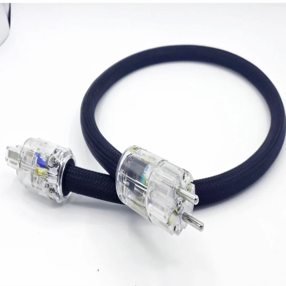 Two color 400 signature high-end high fidelity audio power cord US / EU pure copper power cord p-029 / p-029e power plug