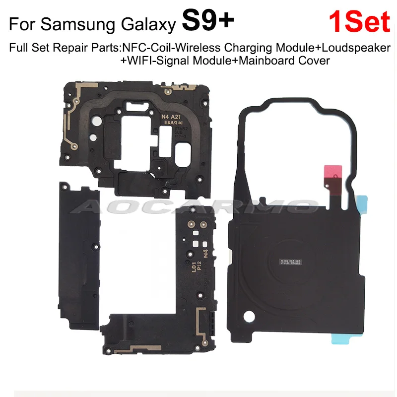 Aocarmo Wireless Charging Coil NFC Module Loudspeaker Signal Antenna Flex Cable For Samsung Galaxy S9 Plus S9+ Repair Part