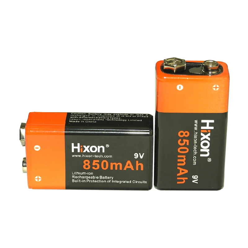 9V 6F22 850mAh Rechargeable Li-ion Battery And Charger For Smoke Detector Alarm System,Interphone,Fire Alarms.Wholesale Sale