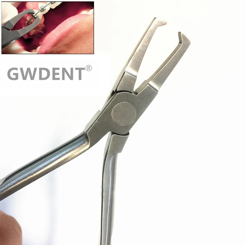 

1Pcs Dental Orthodontic Wire Distal End Cutter Plier Bracket Removing Pliers Crimpable Hook Placement Torque Forming Pliers